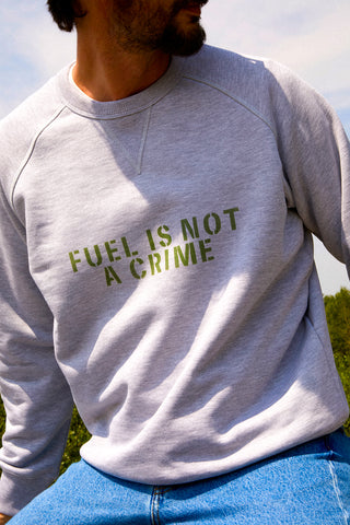 Caruso Light Grey Melange Crew Neck Sweatshirt