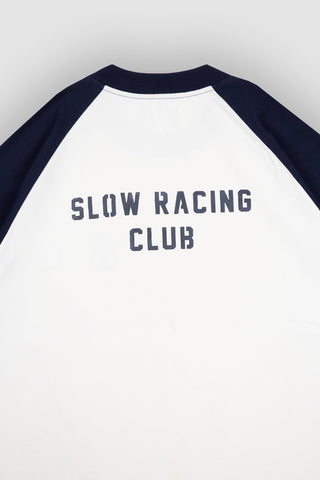 Larry Raglan T-shirt Raglan Off-White/Blue