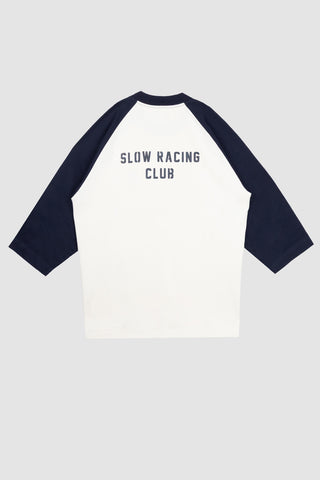 Larry Raglan T-shirt Raglan Off-White/Blue