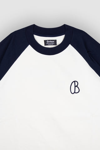Larry Raglan T-shirt Raglan Off-White/Blue
