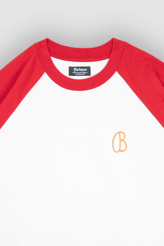 Larry Raglan T-shirt Raglan Off-White/Blue