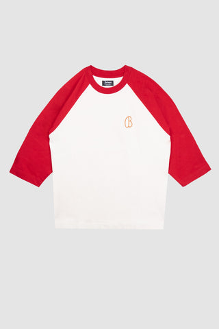 Larry Raglan T-shirt Raglan Off-White/Blue