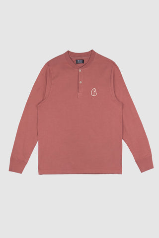 Lilian Brick Henley Shirt B Embroidery