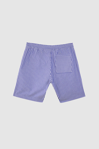 Earl Navy Blue White Stripes Bowling Shirt