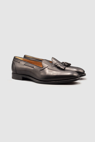 Hemingway Black Calf Tassel Loafers
