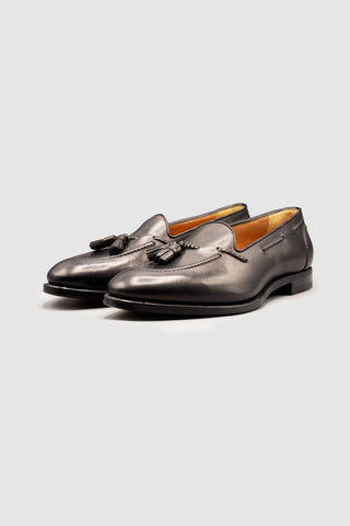 Hemingway Black Calf Tassel Loafers