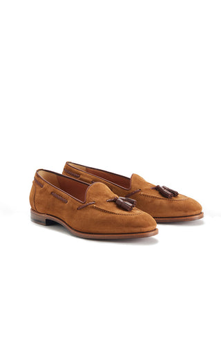 Hemingway - Mark Maggiori x Barbanera Light Brown Suede Tassel Loafers