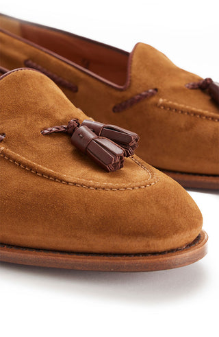 Hemingway - Mark Maggiori x Barbanera Light Brown Suede Tassel Loafers