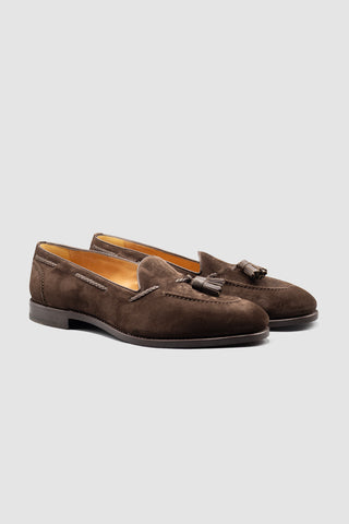 Hemingway Brown Suede Tassel Loafers