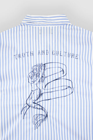 Jodie Light Blue Stripes Pajamas Set
