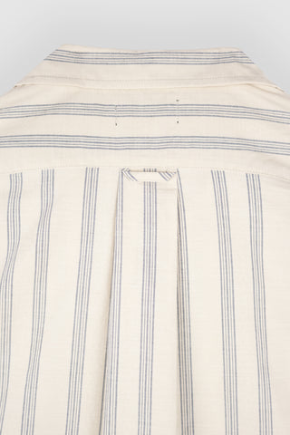 Jolie Soya Blue Stripes Bowling Shirt