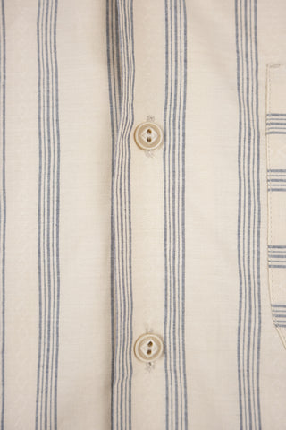 Jolie Soya Blue Stripes Bowling Shirt