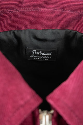 Detail view of Barbanera Linus Heritage jacket black tencel lining