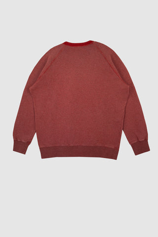 Meroni Dark Red Melange Crewneck Sweatshirt