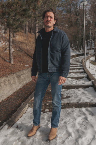 Mick Navy Blue Work Jacket