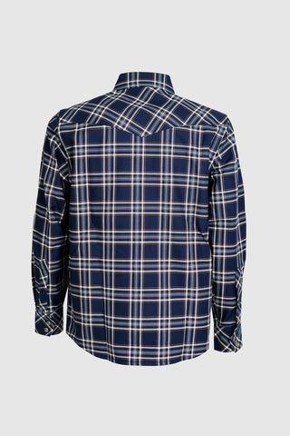 Mustang Blue/White Check Shirt
