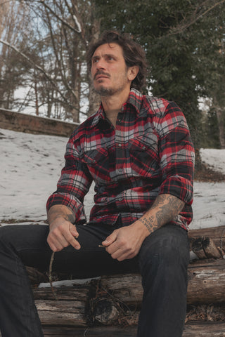 Mustang Red/Black Check Shirt