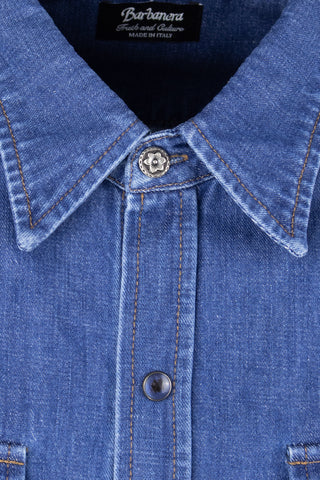 Pascal Camicia Denim Blu Medio