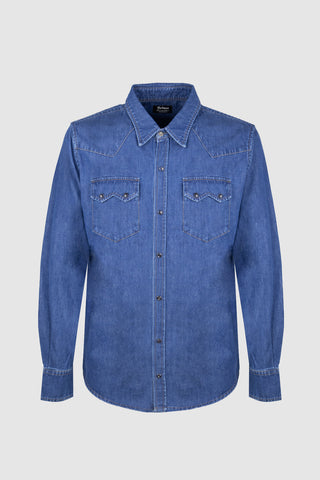 Pascal Camicia Denim Blu Medio
