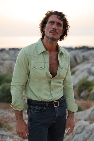 Pascal Camicia Western Pistacchio