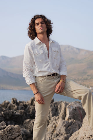 Pascal Camicia Western Bianca