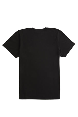 Plain Black Raw Cotton T-Shirt