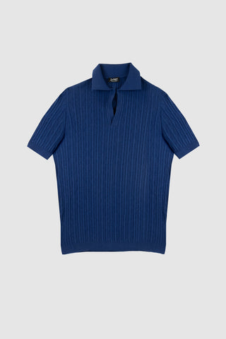 PPP Deep Blue Knit Polo
