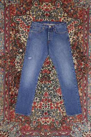 [Re-Thread] Bandito Chambray Patch Cloud Blue Wash Jeans