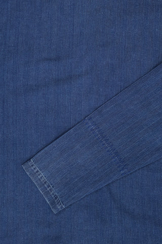 [Re-Thread] Jericho Embroidered Rinsed Blue Overshirt
