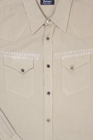 [Re-Thread] Clint Embroidery Sand Western Shirt