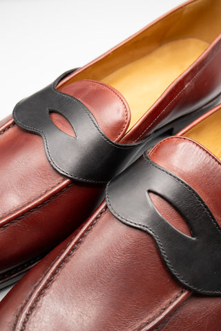Guttuso Dark Red Loafers