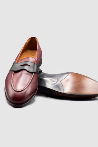 Guttuso Dark Red Loafers