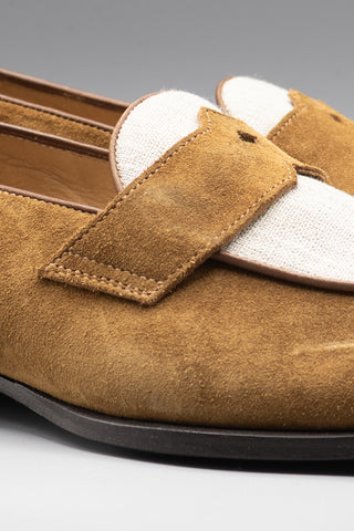 Schifano Light Brown Suede Loafers