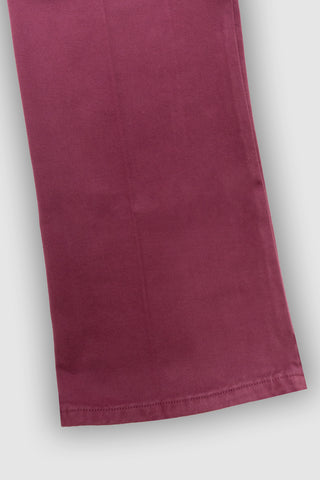 Sgherro Pantalone Flare Burgundy 5 Tasche