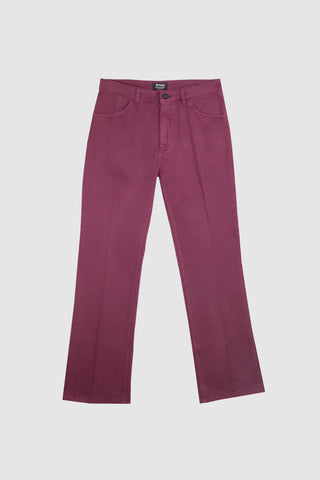 Sgherro Pantalone Flare Burgundy 5 Tasche