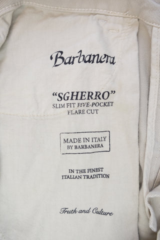 Sgherro Sand Flared 5-Pocket Trousers