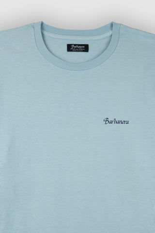 Vince Light Blue Bandana Raw Cotton  Tee