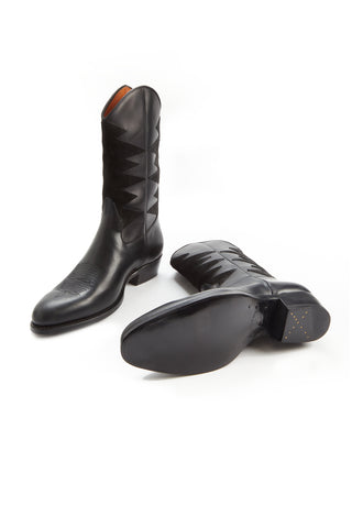 BARBANERA-BLACK-LEATHER-BOOTS