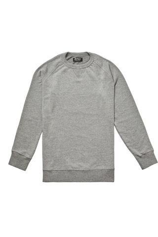 Meroni Gray Melange Crew Neck Sweatshirt