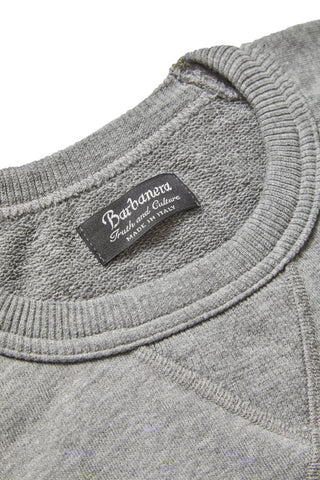 Meroni Gray Melange Crew Neck Sweatshirt