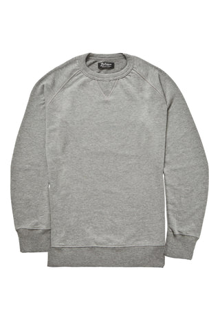 Meroni Gray Melange Crew Neck Sweatshirt