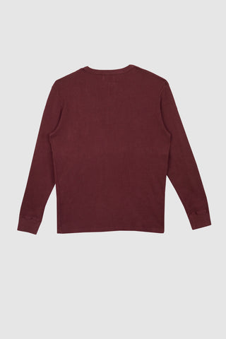 Tuco Waffle Knit Cotton Dark Red Shirt