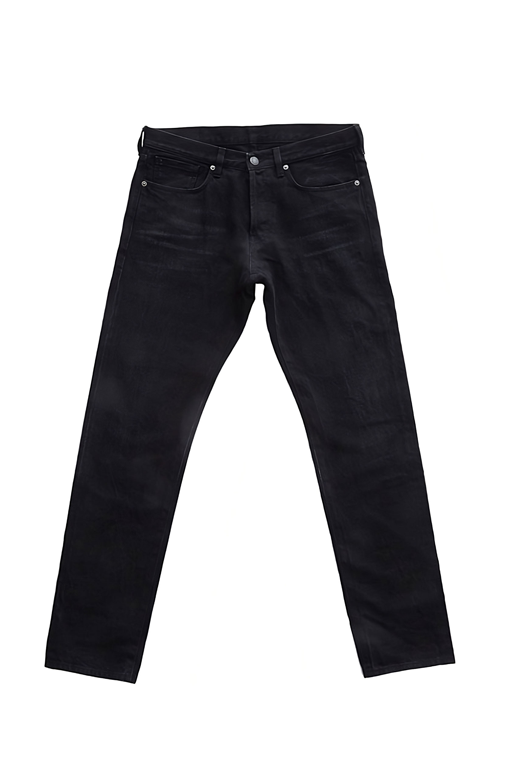 RUNDHOLZ, Comfortable Black Denim Trousers in a Washed Out Look | NOBANANAS