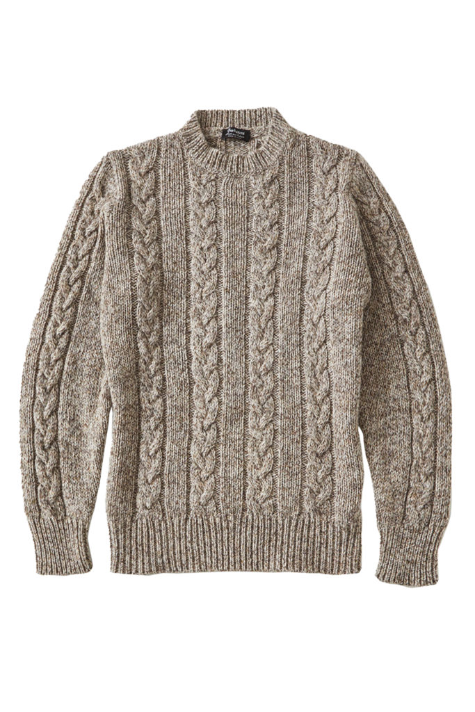 Cotton Merino Sweater - Beige Melange