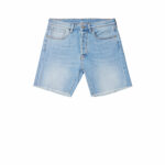 Black Flag Blue Light Medium Wash Cut-off Denim Shorts